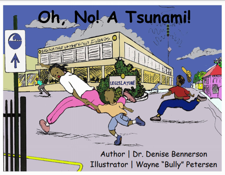 Cover illustration of the book entitled Oh No! A Tsunami!